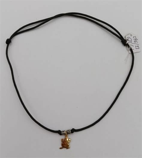 collana dodo cordino nero